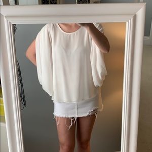 Butterfly sleeve top